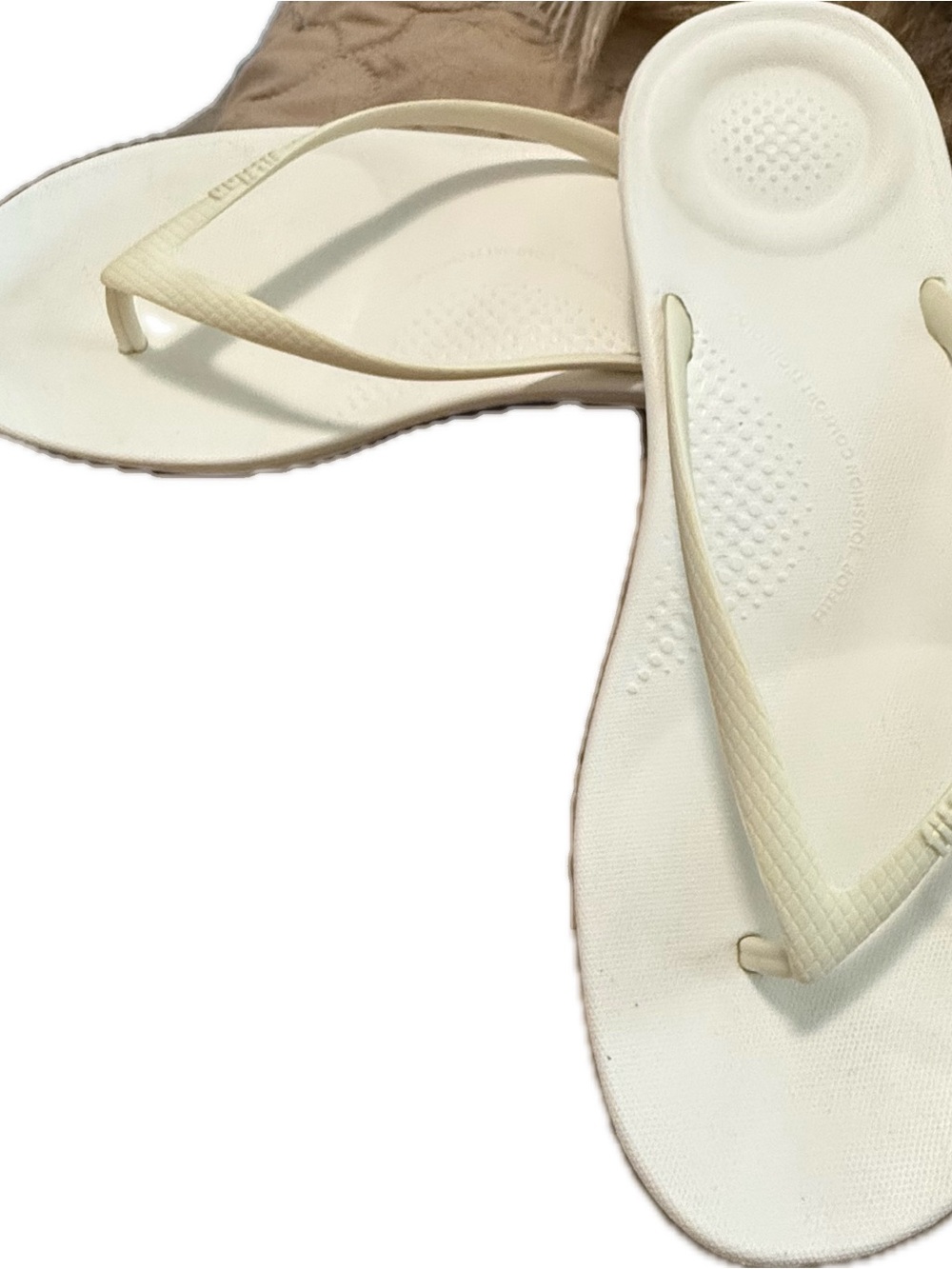 Fitflop Cream Flip Flop Sandals